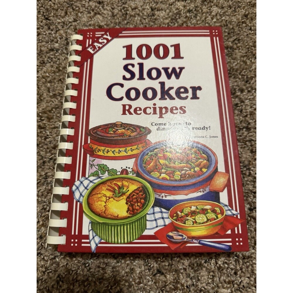 1001 Slow Cooker Recipes Cookbook Spiral Bound Easy Home Cooking 2013 Cookbook
